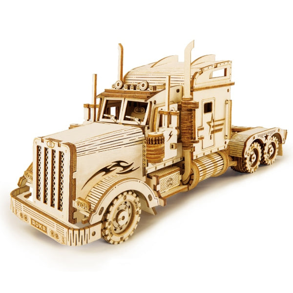 Robotime Rokr 3D Wooden "Heavy Truck" Model Building Kit.